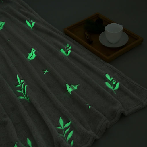 Плед светящийся в темноте Этель. Twigs, 150?200 см, корал-флис