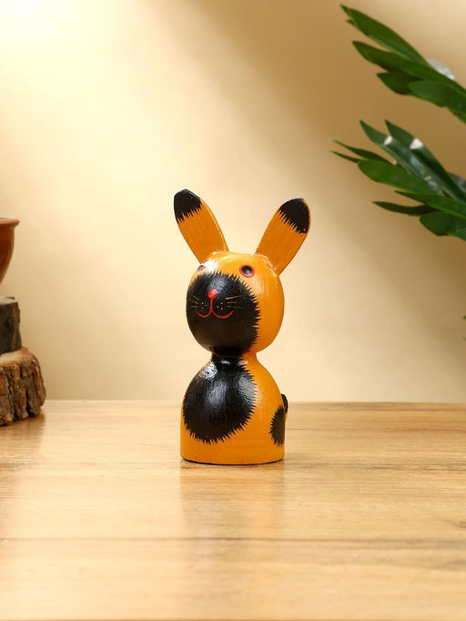 Набор сувенирный Зайки, h=14 см, h=13 см, h=10 см, дерево, рыжий