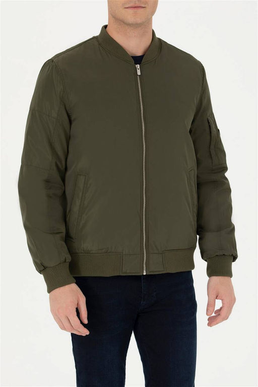 Мужское пальто цвета хаки Неожиданная скидка в корзине - U.s. polo assn фото 6