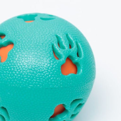 Мяч двухслойный из TPE-пластика, 7,5 см, бирюзовый - Пижон фото 3