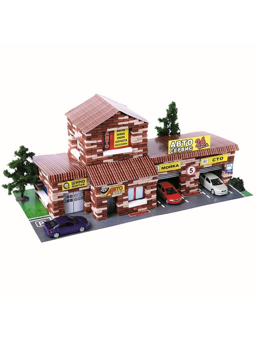 Конструктор из кирпичиков «СТО», 1240 деталей