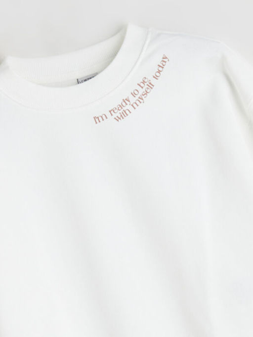 Bisiklet Yaka K?z ?ocuk Sweatshirt 2li