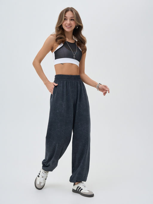 Брюки джоггеры (хлопок 95%, лайкра 5%)