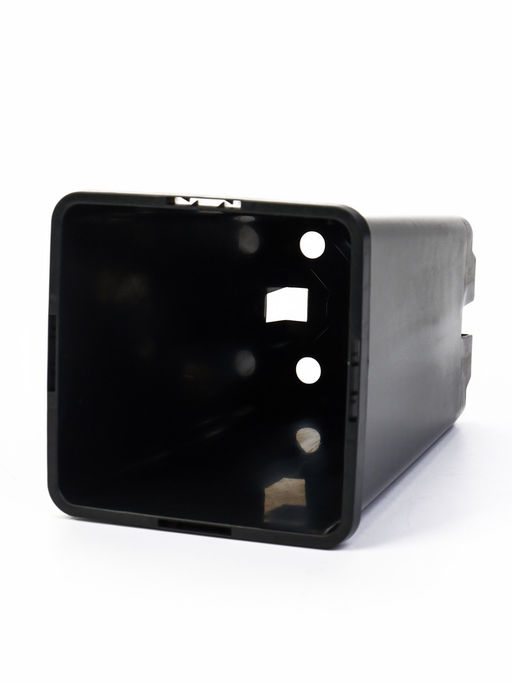 Цена за 4 шт. Горшок для рассады, 2 л, 12×12×17 см, пластик, чёрный