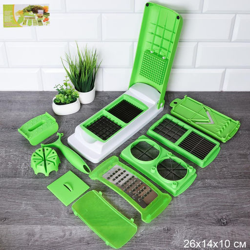 Овощерезка с 7 насадками держателем и овощечисткой 26х10см/ LYM-443 /уп 24/609198 - Галеонтрейд фото 2