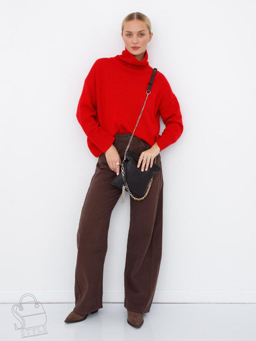 Сумка женская кожаная 6010-2L coffee Polina&Eiterou