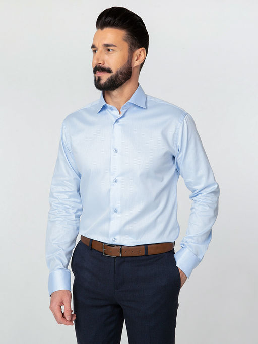 Сорочка мужская длинный рукав GREG 213/191/8179/Z_GB  фото 9