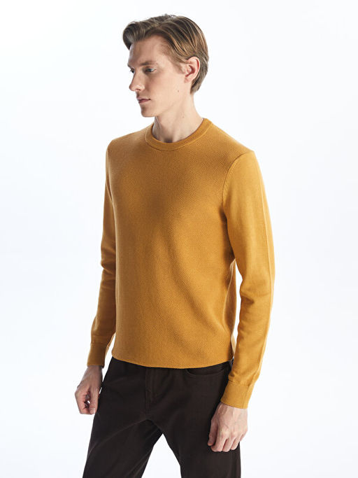 Bisiklet Yaka Erkek Triko Kazak