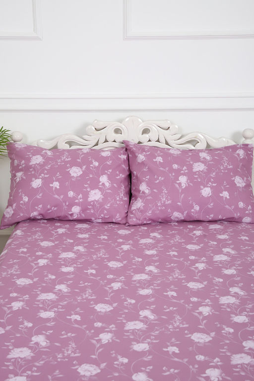 Простыня поплин Пиония-компаньон