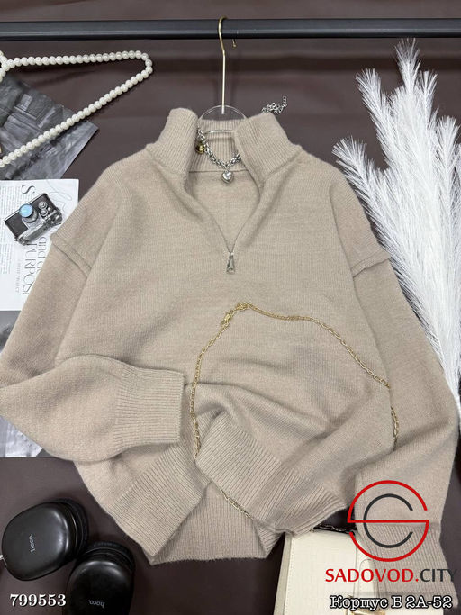 Кофта поло на молнии женская - Bruno фото 4