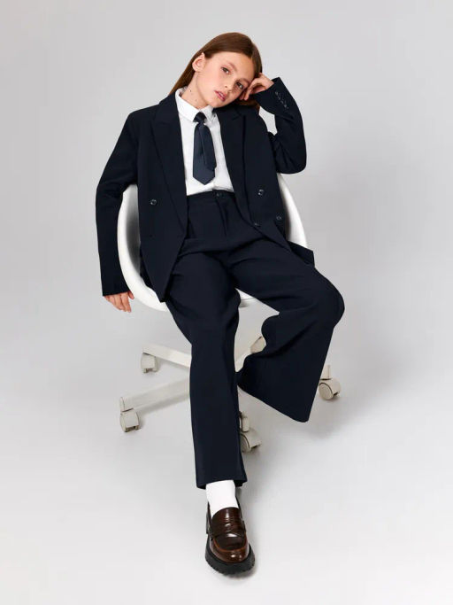 ACOOLA / Жакет детский для девочек Sherri_jk темно-синий  фото 2