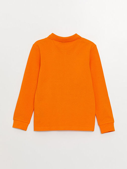 Polo Yaka Basic Uzun Kollu Erkek ?ocuk Ti??rt - Waikiki фото 2