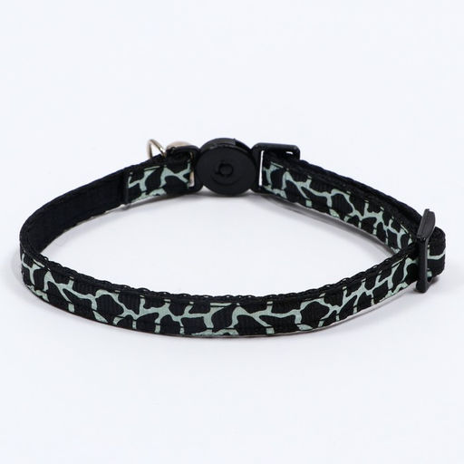 Ошейник кошачий Жираф, 30 х 1 см, чёрный - Пижон фото 2