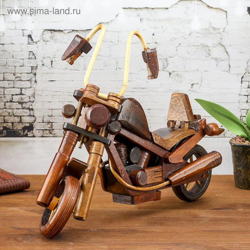 Сувенир «Мотоцикл», 31×20×10 см, дерево