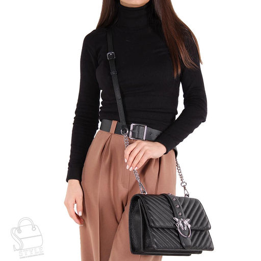 Сумка женская кожаная 1000Y black Polina&Eiterou/50 в Новосибирске