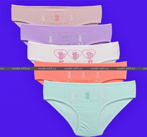 Цена за 5 шт. Подростковые трусы для девочек Турция арт. 116501 6 (9-10 лет) - For you фото 2