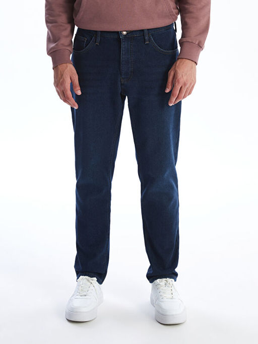 779 Regular Fit ??i Polarl? K??l?k Erkek Jean Pantolon