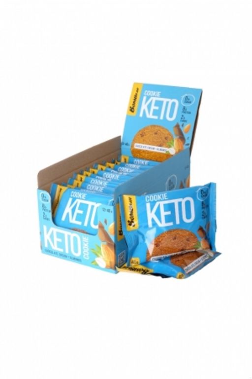 Кето печенье шоколад с миндалем 1 шт.