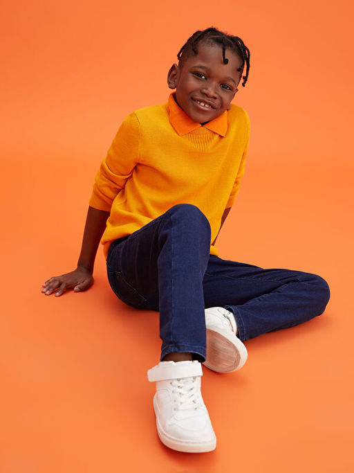 Bisiklet Yaka Basic Uzun Kollu Erkek ?ocuk Triko Kazak - Waikiki фото 3