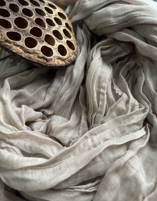 Палантин 180*85см однотонный 33-0001 бежевый