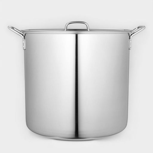 Котёл Катунь «Общепит», 40 л, d=40 см, h=35 см, с крышкой, нержавеющая сталь, хромированная