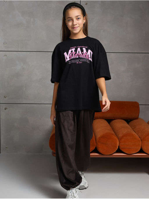 Футболка "Флорида" черный Девочка