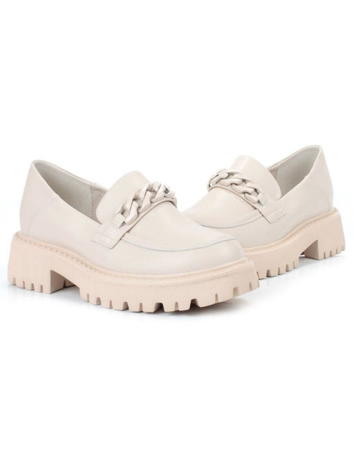 03-5926-2 BEIGE Лоферы женские (натуральная кожа)