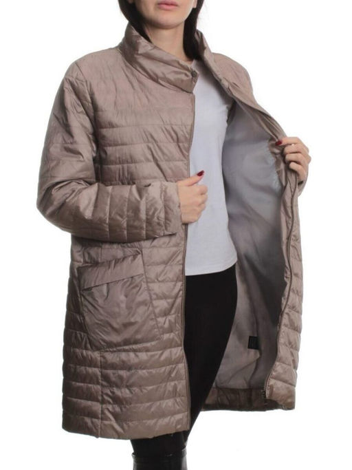 K-532 BEIGE Куртка демисезонная стеганая женская (70 гр. холлофайбер) - Fashion фото 7