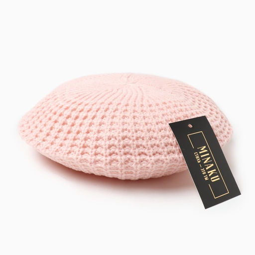 Берет для девочки MINAKU, розовый, размер 48-50 (1-3 года)