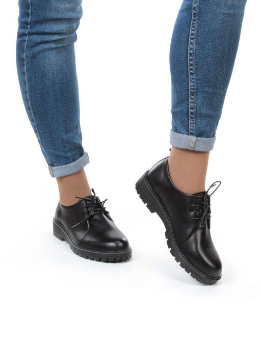 03-5155-1 BLACK Полуботинки женские - No name фото 3