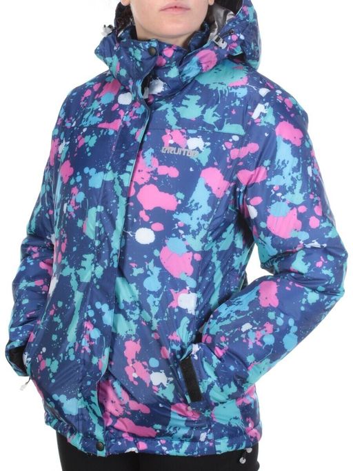 W1608-2 BLUE PRINT Куртка горнолыжная женская ERUITOR (100 гр. холлофайбера) - Fashion фото 4