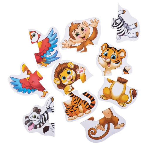 Макси-пазлы Весёлый зоопарк - Puzzle time фото 2