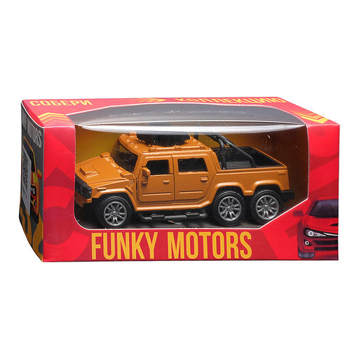 Жёлтая инерционная машинка вид G die-cast , 1:32