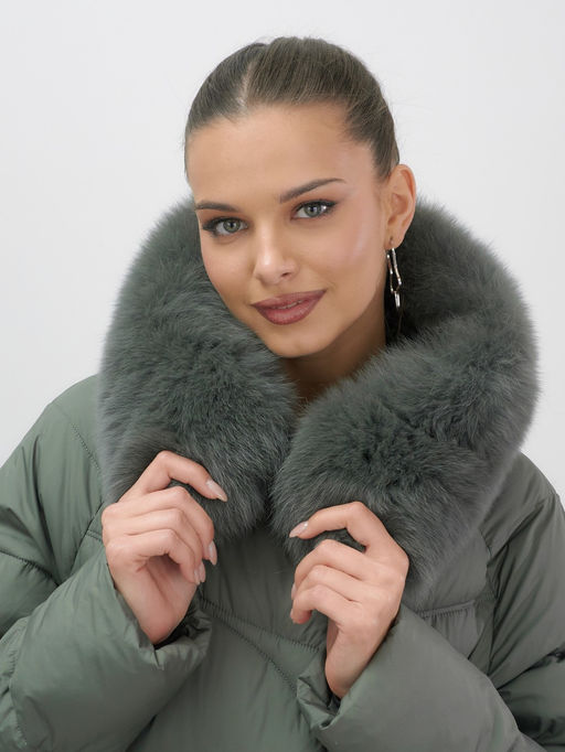 Пальто куртка зимнее утепленное с мехом и капюшоном Бренд: Visdeer  фото 6