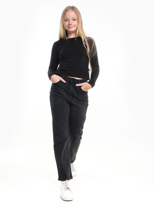 Лонгслив трикотажный для девочки 22-7700 белый - Mini maxi фото 15