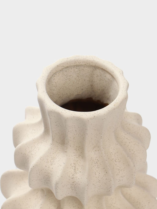 Ваза настольная керамика "Виргил" 20х10 см, молочный