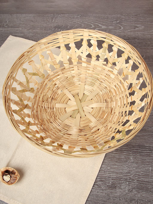 Корзина плетеная 26x8 см / GN295-2 /уп 400/без ручек - Галеонтрейд фото 4