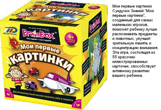 BrainBox. Сундучок знаний "Мои первые картинки" арт.90710