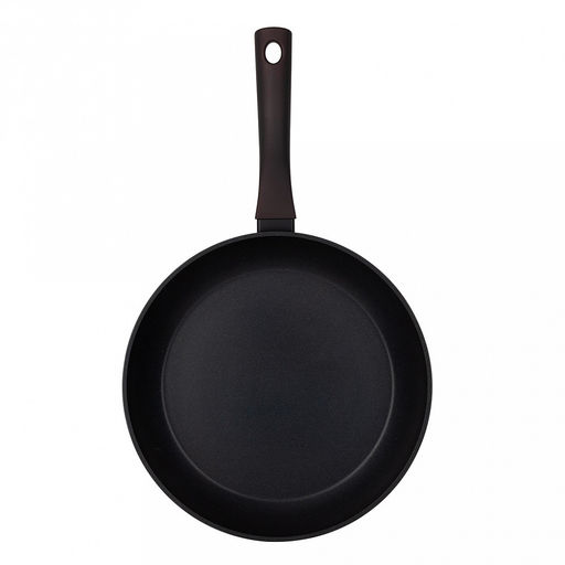 Сковорода с антипригарным покрытием д28см Аспайр, h5,3см, s3мм, дно д22,5см, s3,3мм, кованый алюминий, бакелитовая ручка с покрытием soft-touch, темно-фиолетовый, TalleR (Китай) Подходит для всех видов плит, включая индукционную. - Домашняя мода фото 3