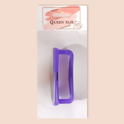 Тёрка для ног, 2 в 1, металлическая/наждачная, 8,5 см, цвет МИКС - Queen fair фото 12