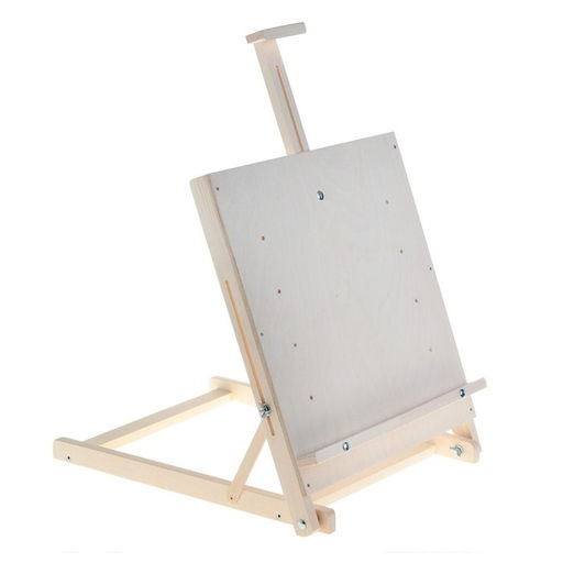 Мольберт настольный «Студийный», 650×450×560 мм, с планшетом 450×480 мм (возможность разместить холст 60×80 см), с бегунком, Calligrata