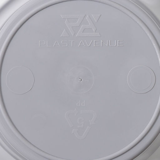 Цена за 2 шт. Кашпо для цветов со вставкой «Лагуна», 600 мл, d=13 см, h=9 см, цвет серый