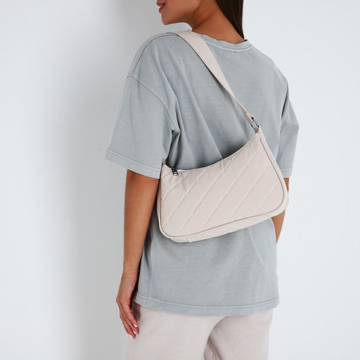 Сумка-багет на молнии, цвет бежевый - Simaland фото 7