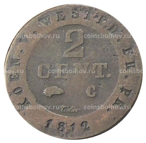 2 сантима 1812 года Вестфалия