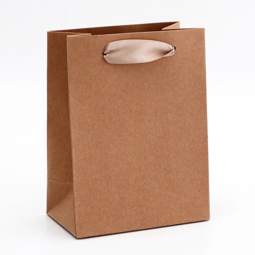 Цена за 5 шт. Пакет крафт без печати, 12 х 7 х 16 см 260 г/м2