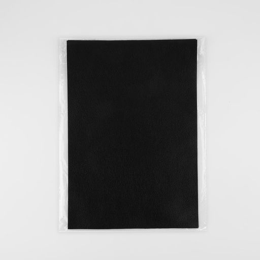 Искусственная кожа, 20×29±1 см, 0.5 мм, 3 шт., чёрная