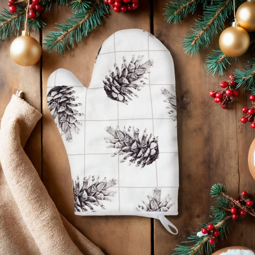 Цена за 2 шт. Варежка-прихватка «Этель» Merry Christmas 20×27 см,100% хлопок, ватин 250 г/м²