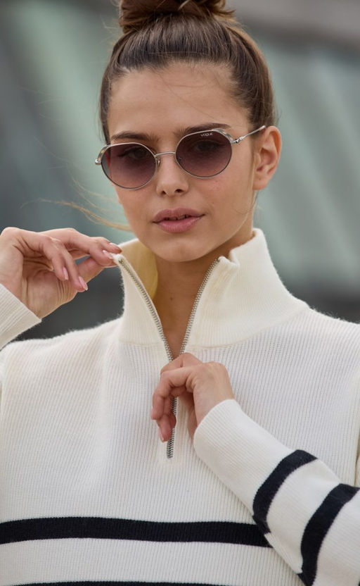 Джемпер F322-15115 white-black - Fine joyce фото 3