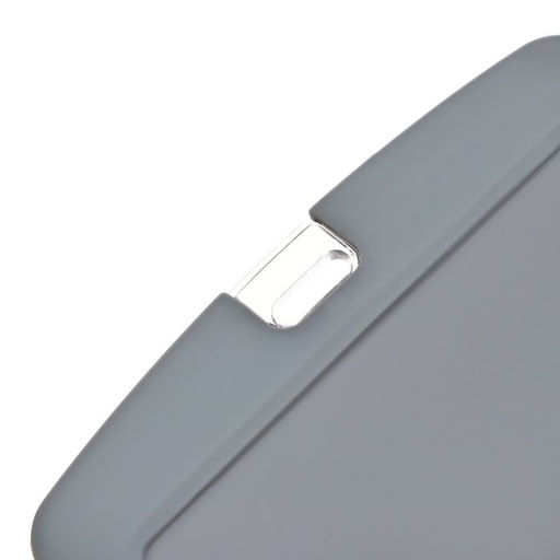 Цена за 5 шт. Бейдж горизонтальный, внешний 100х79 мм, внутренний 85х54 мм, силиконовый, серый