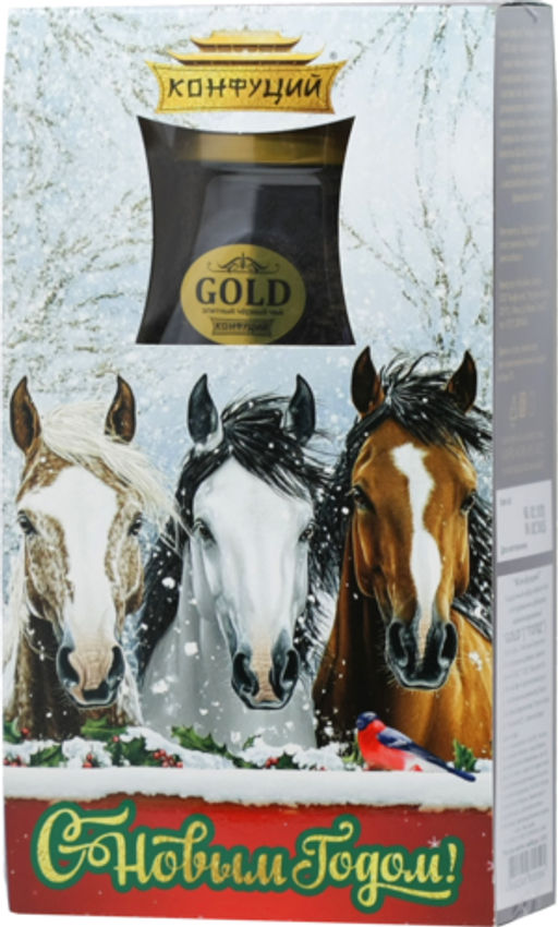 Конфуций. Новый год. Набор Чайная пара. Голд 105 гр. карт.упаковка